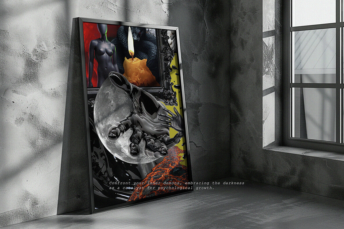 Dark Side Of The Soul Mixed Media Collage Pack 11