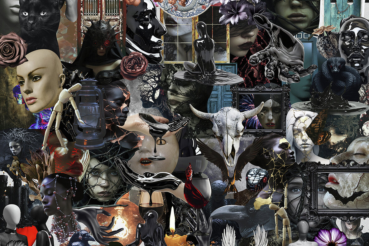 Dark Side Of The Soul Mixed Media Collage Pack 13