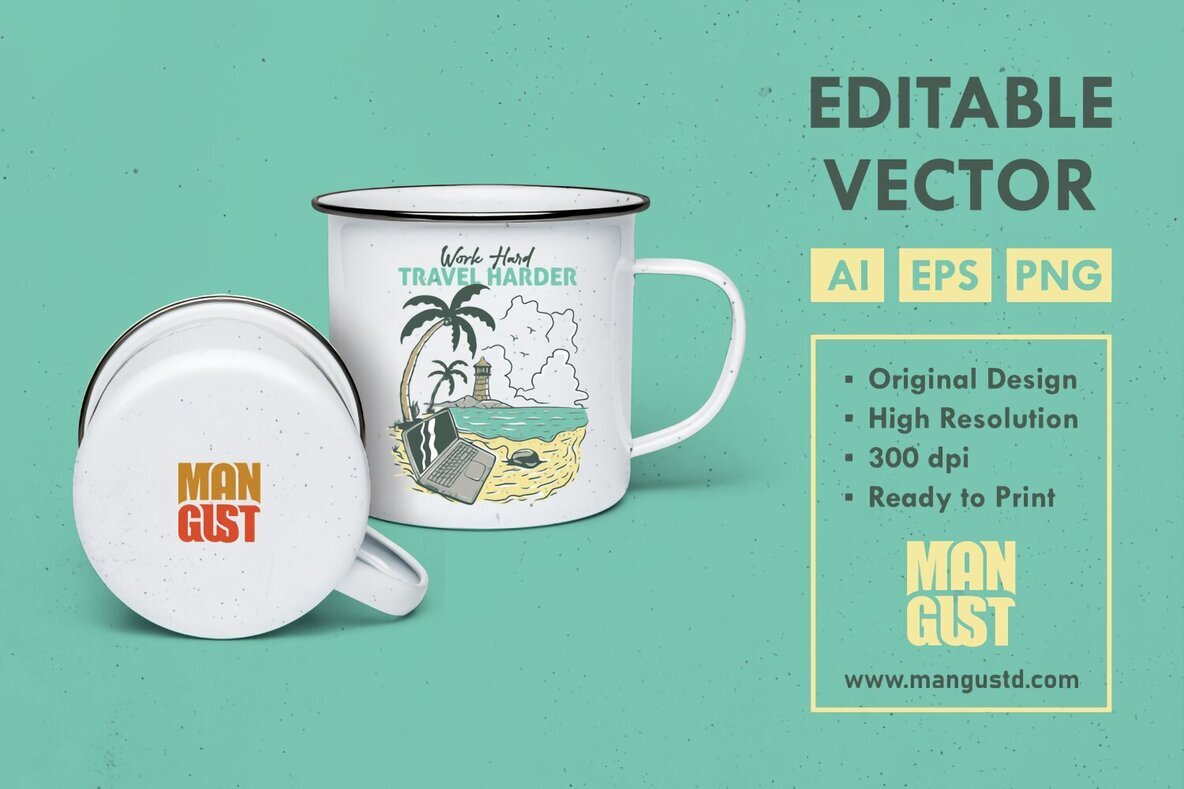 Work Hard Travel Harder 2