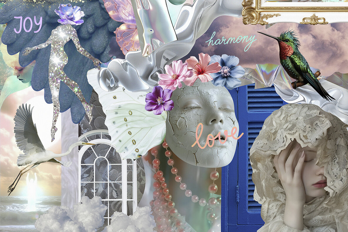 Bright Side Of The Soul Mixed Media Collage Pack 8