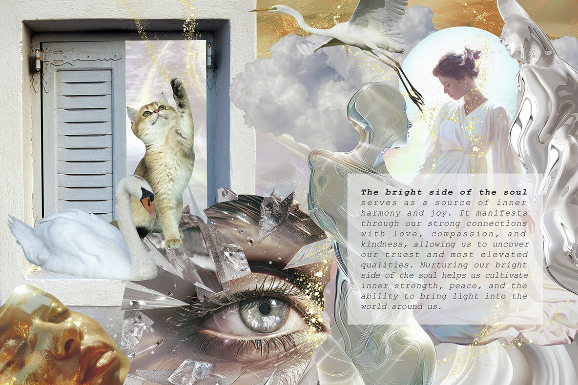 Bright Side Of The Soul Mixed Media Collage Pack 10