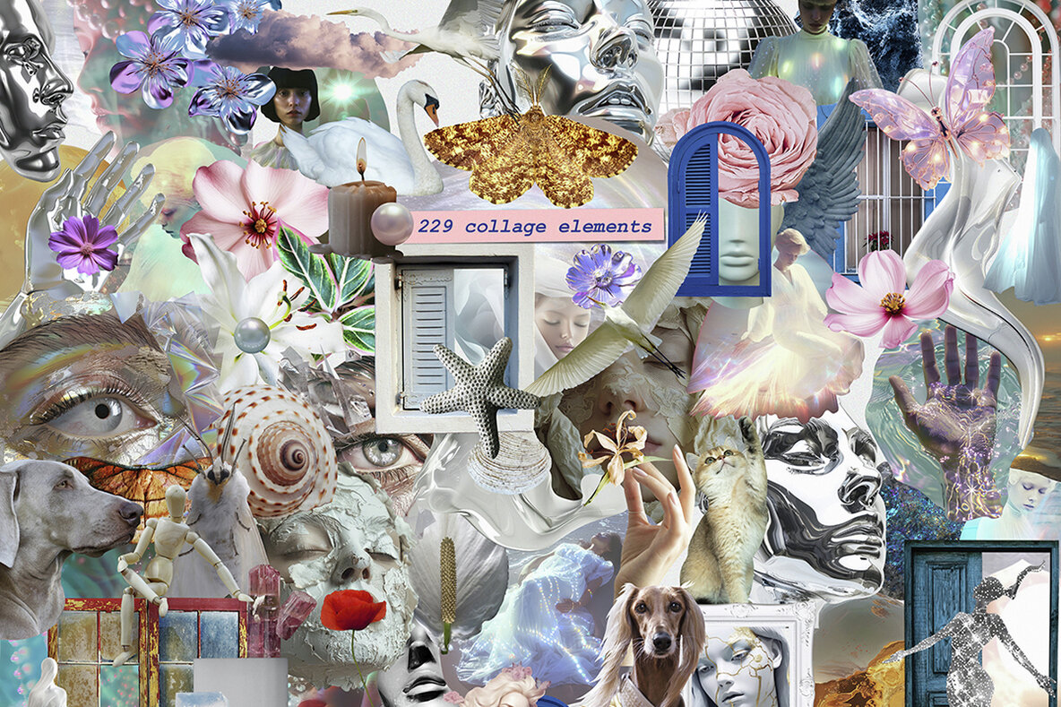 Bright Side Of The Soul Mixed Media Collage Pack 13