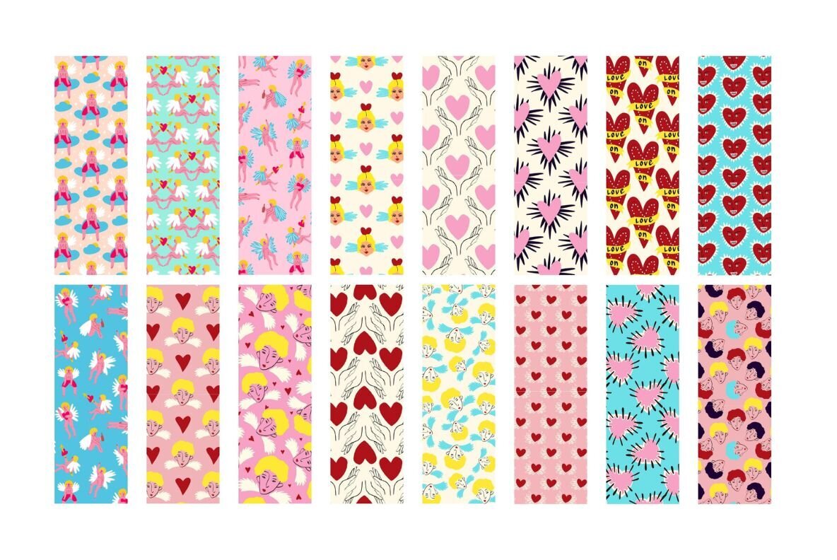 Valentines Day Bookmarks Canva Template 2