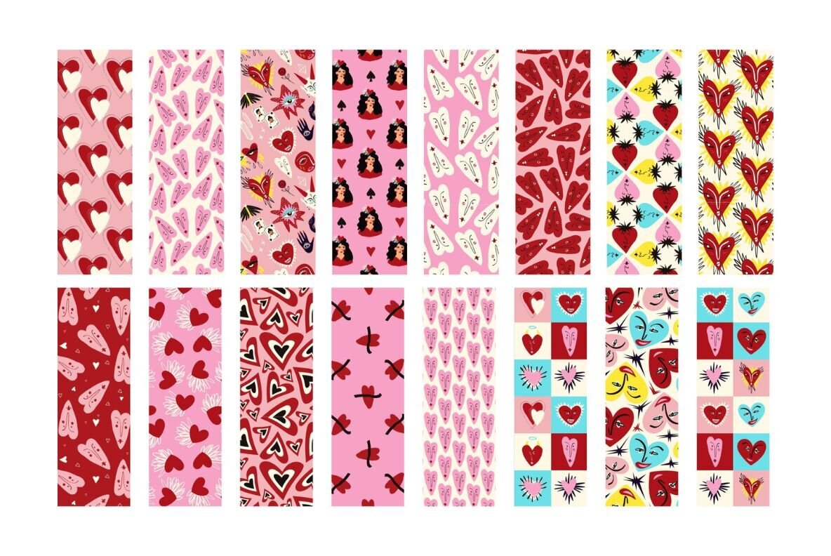 Valentines Day Bookmarks Canva Template 3