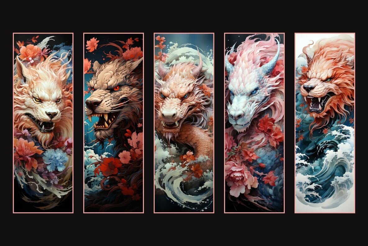 Fantasy Dragons Bookmarks 3