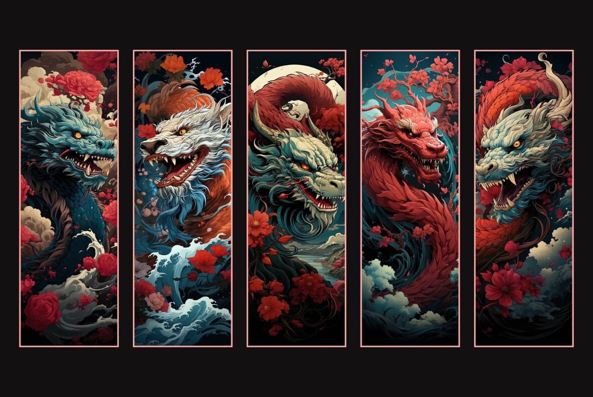 Fantasy Dragons Bookmarks 4