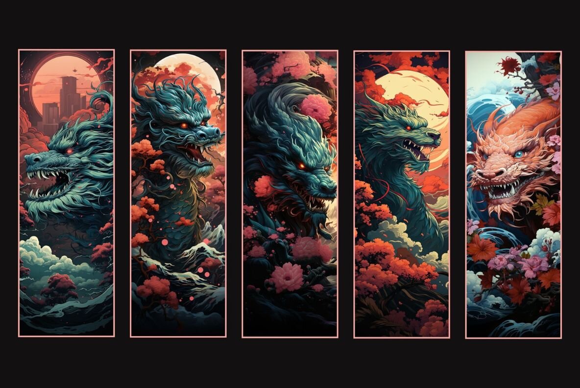 Fantasy Dragons Bookmarks 5