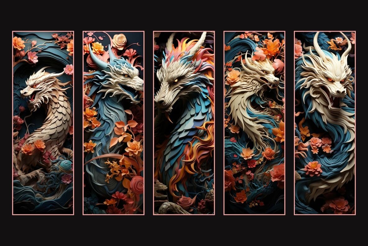 Fantasy Dragons Bookmarks 7