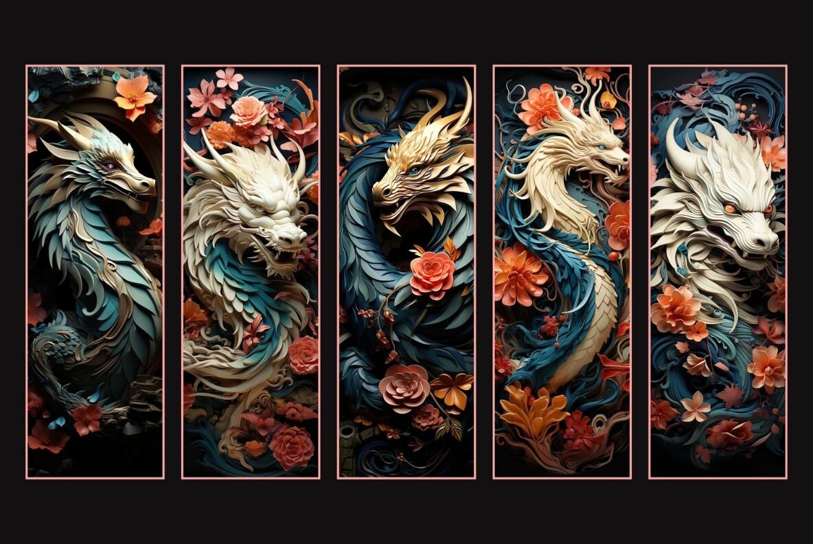 Fantasy Dragons Bookmarks 8