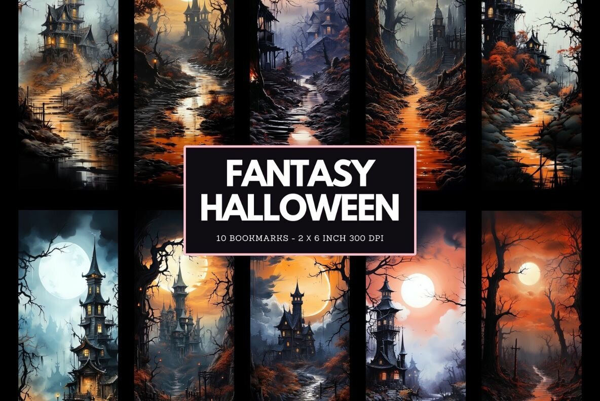 Halloween bookmarks 1