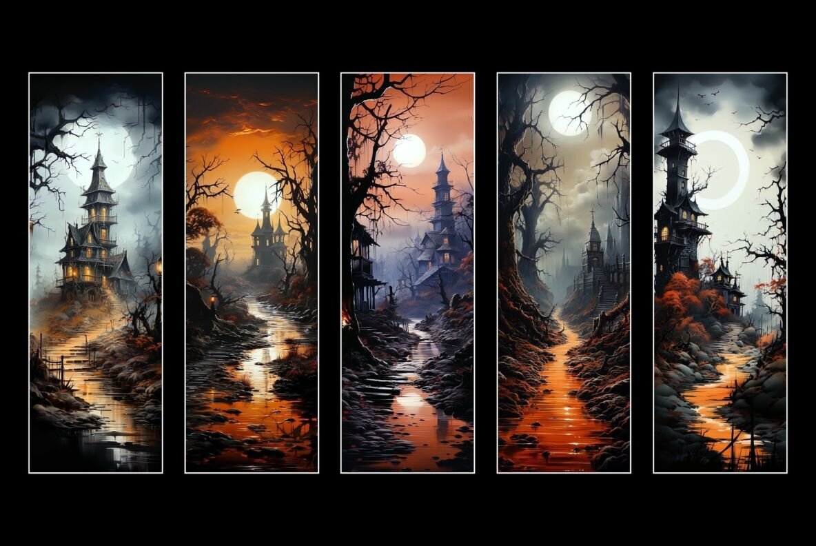 Halloween bookmarks 2