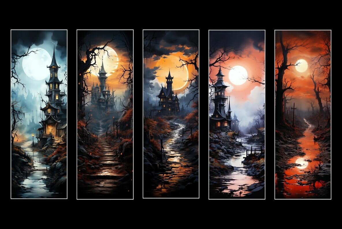 Halloween bookmarks 3