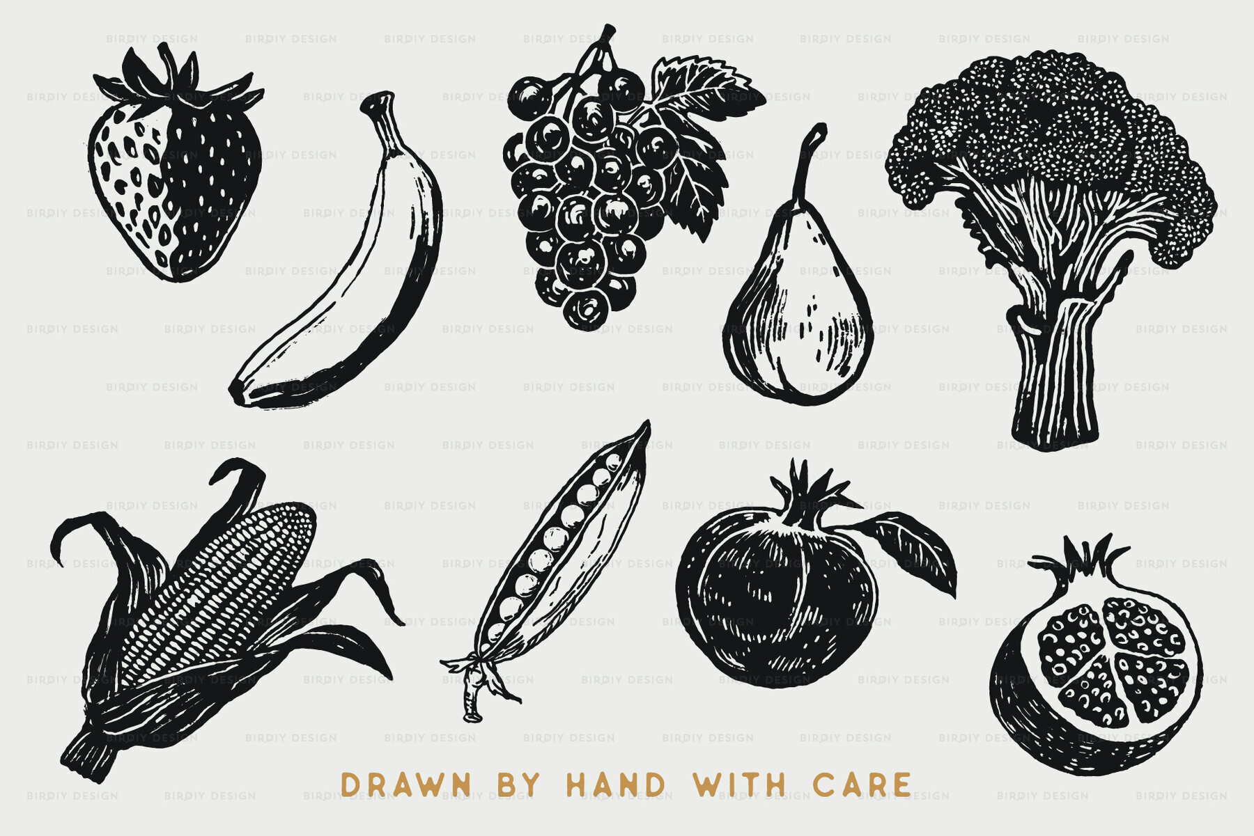 Fruit and Vegetable Illustrations 3