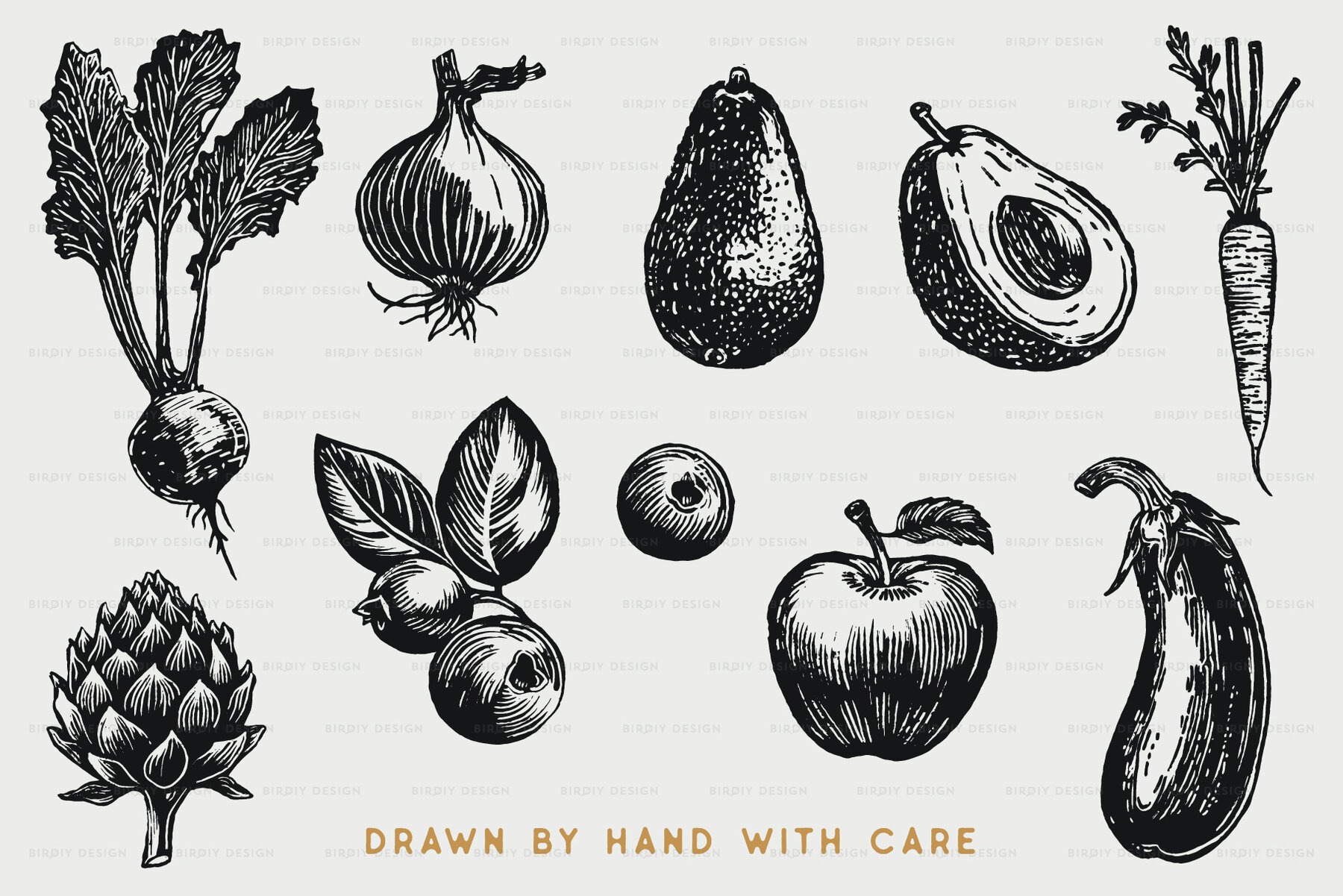 Fruit and Vegetable Illustrations 5