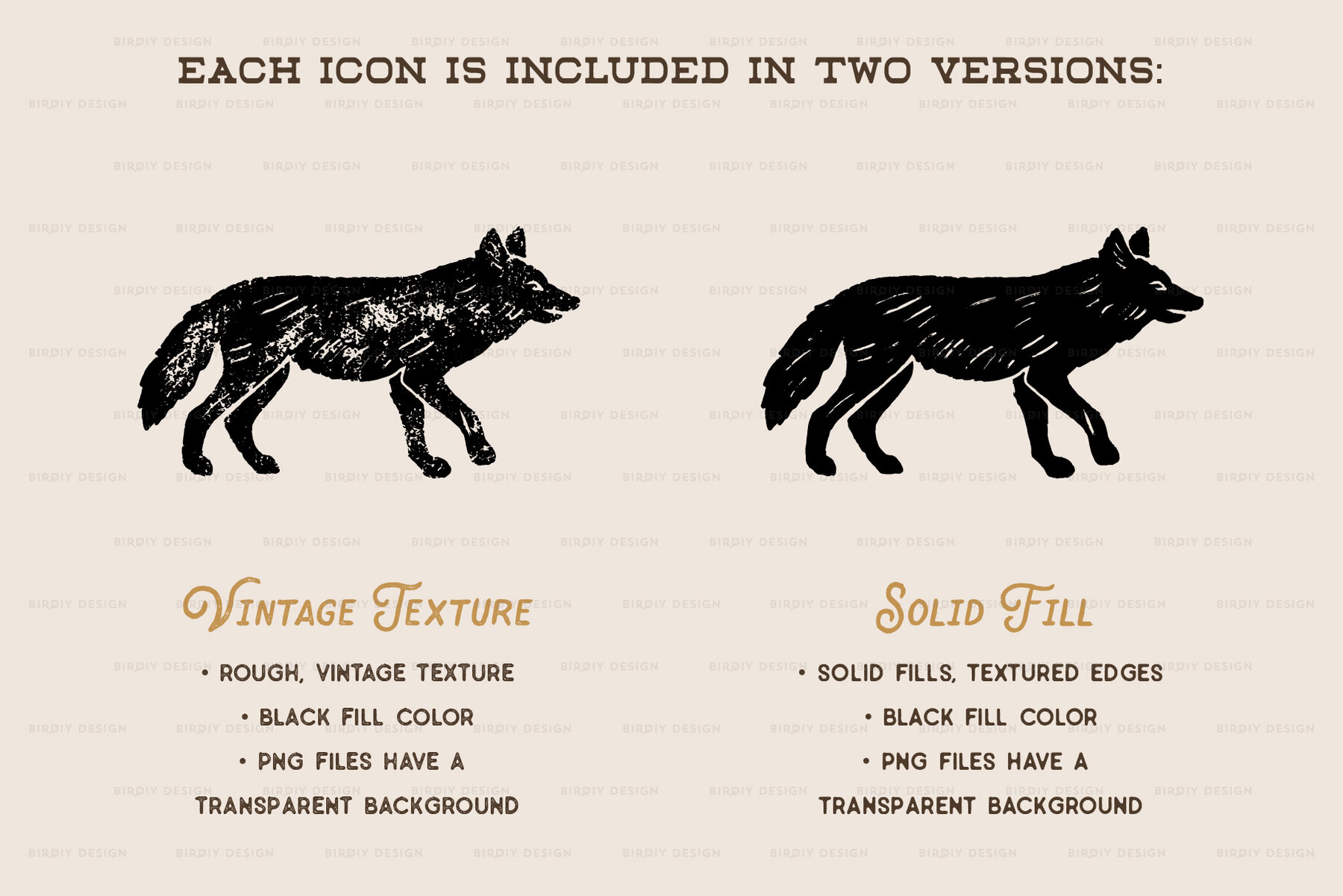 Desert Icons Hand Drawn Graphics Set 8