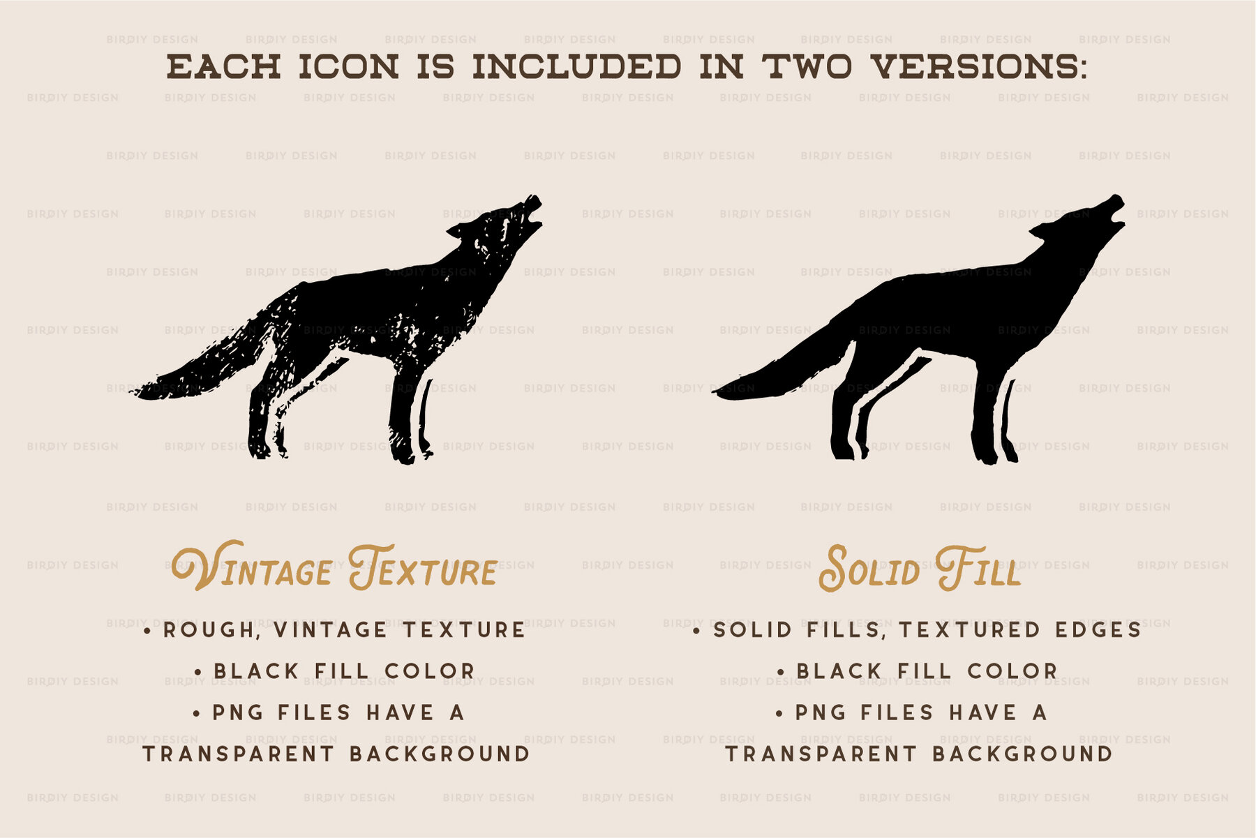 Desert Icons Hand Drawn Graphics Set 7