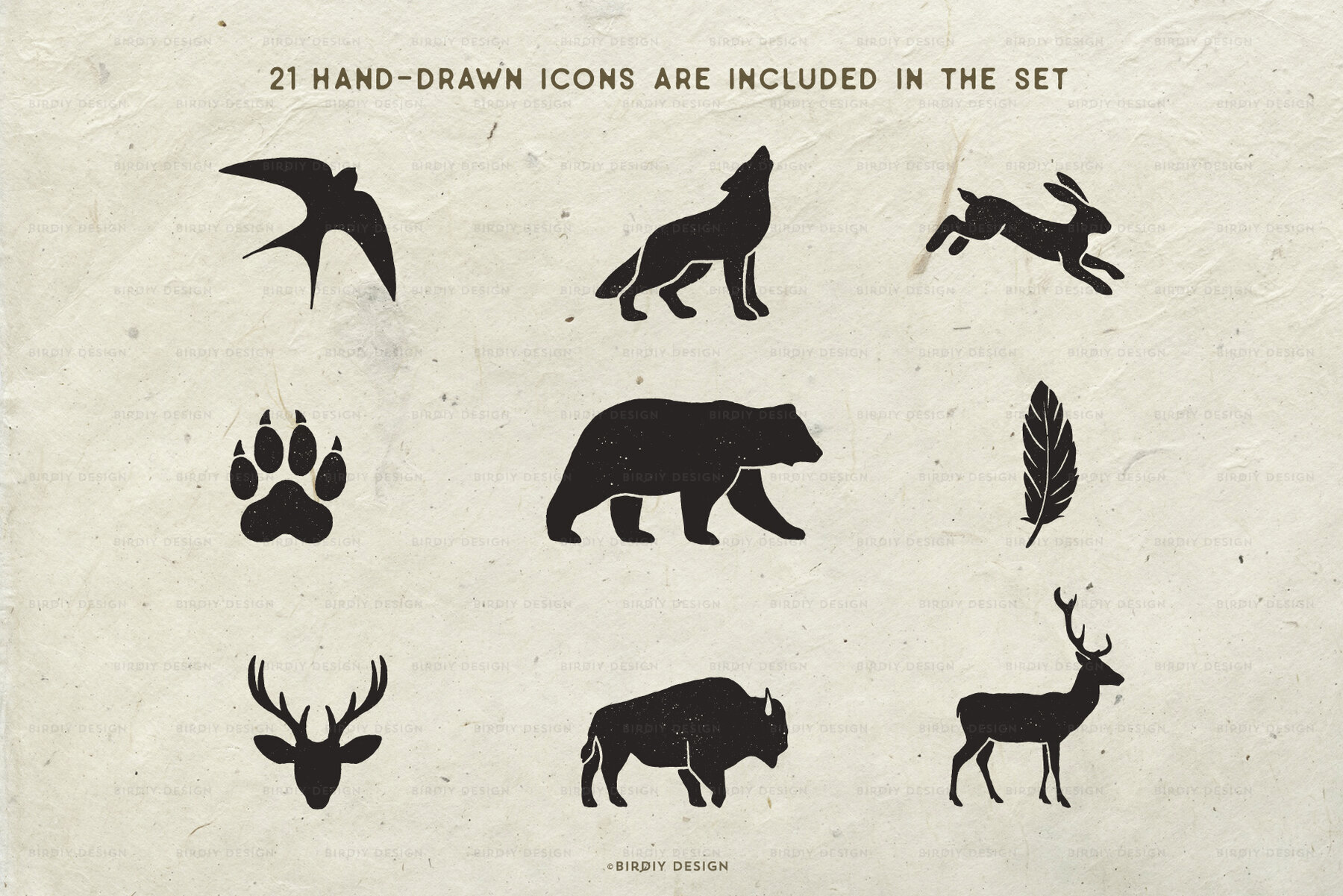 Rustic Nature Icons   Illustrations 2