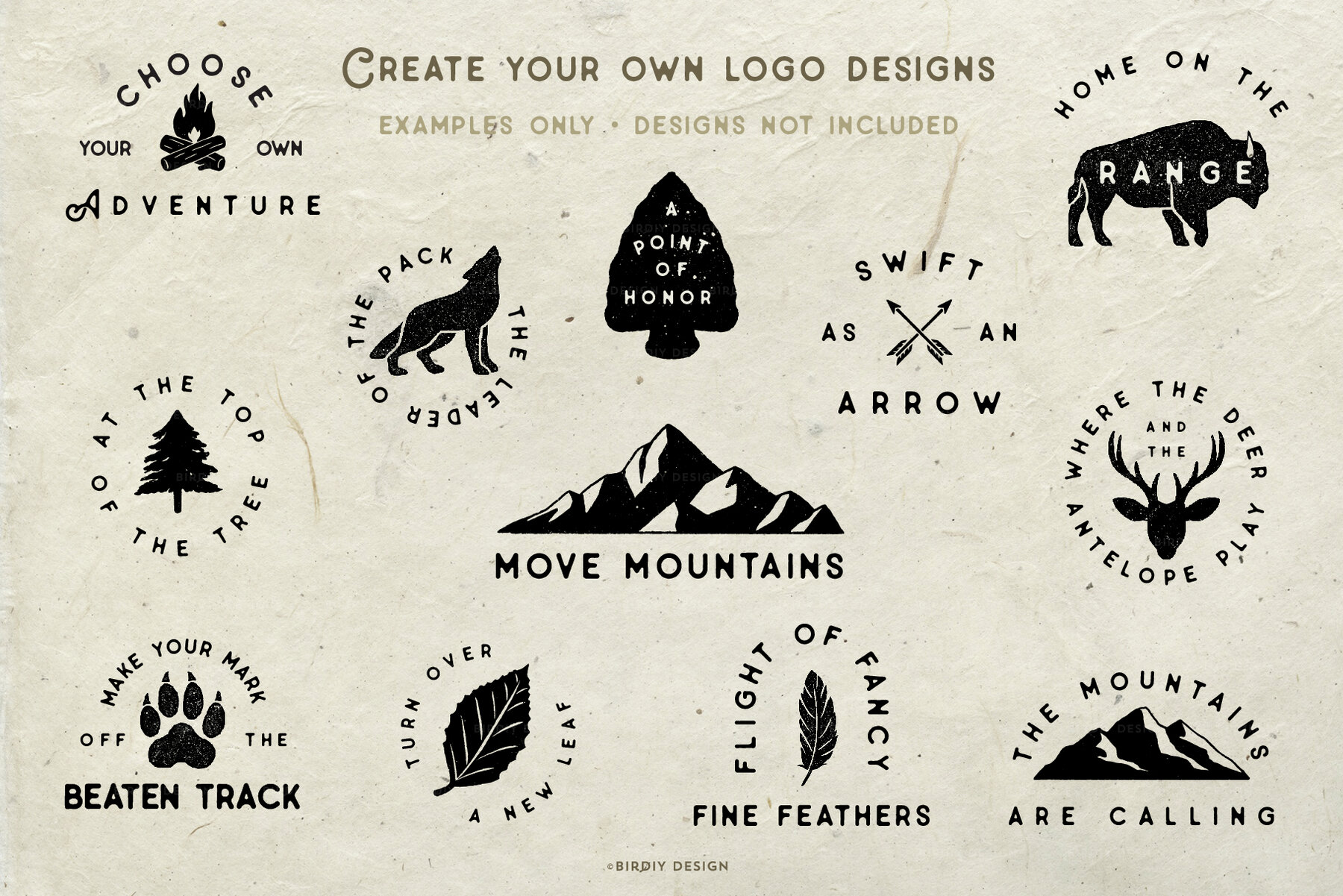 Rustic Nature Icons   Illustrations 9