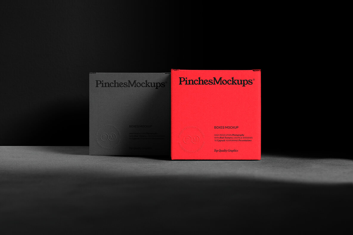 Embossed Square Boxes Mockup PMBM18 3