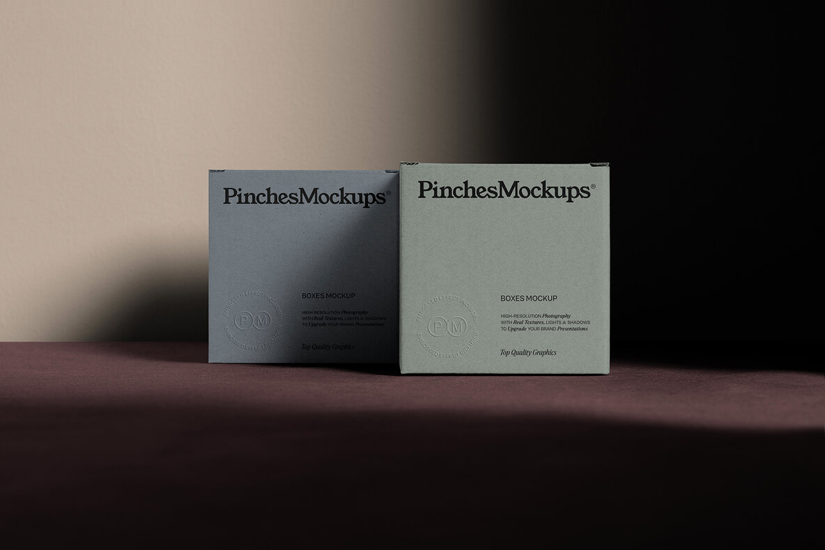 Embossed Square Boxes Mockup PMBM18 4
