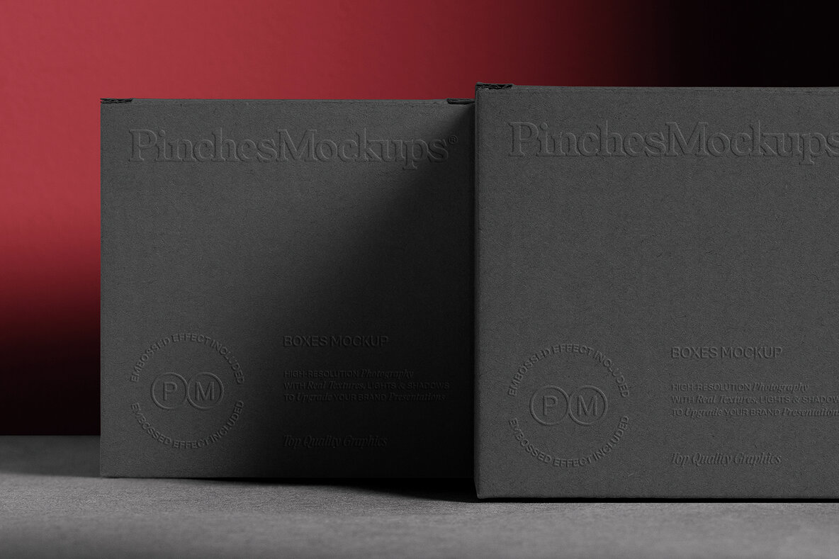 Embossed Square Boxes Mockup PMBM18 5