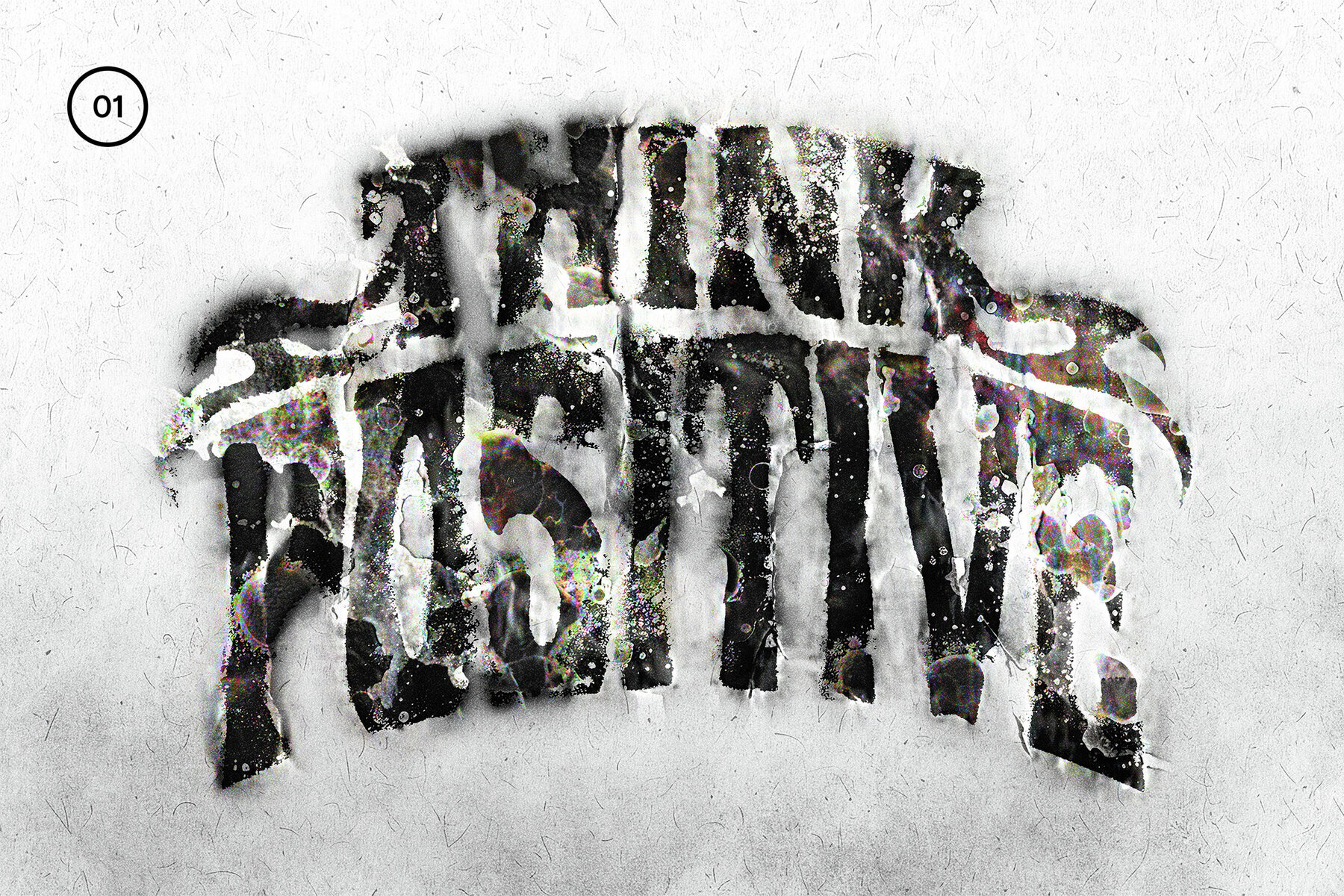 Grunge Wall Distortion Mockup 2