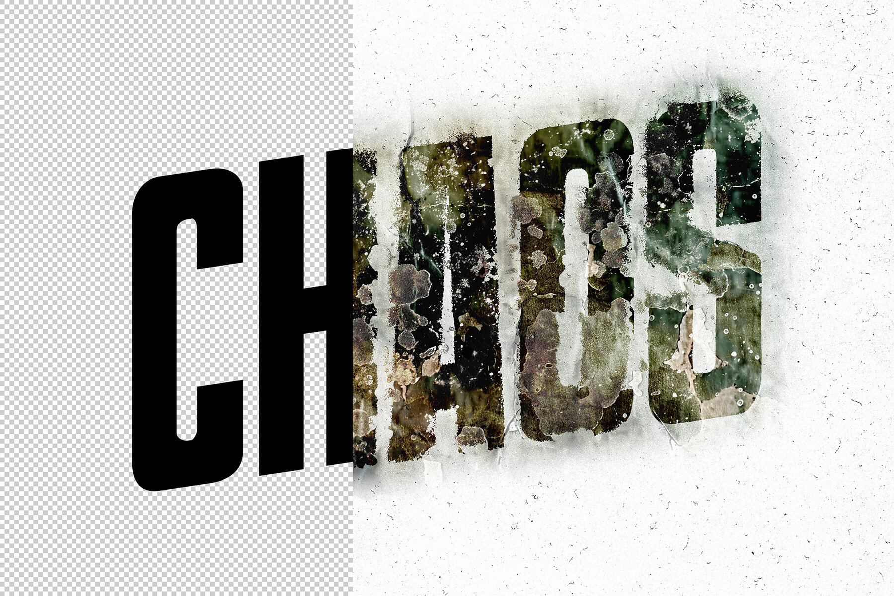 Grunge Wall Distortion Mockup 7