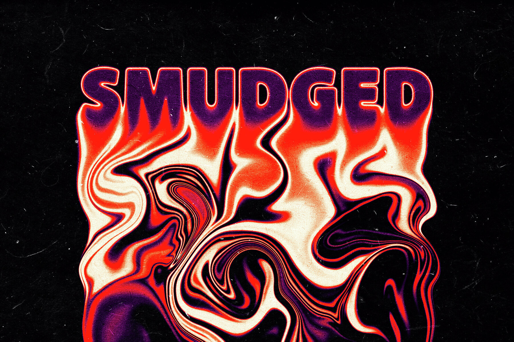 Smudged Flowing Text Effect 3