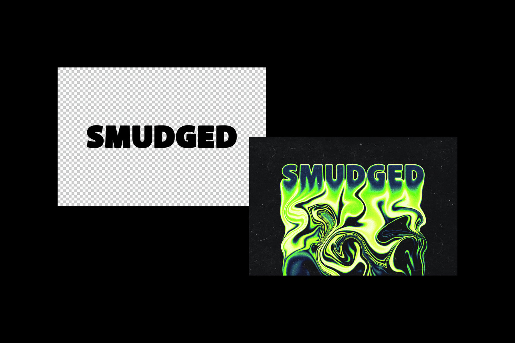 Smudged Flowing Text Effect 5