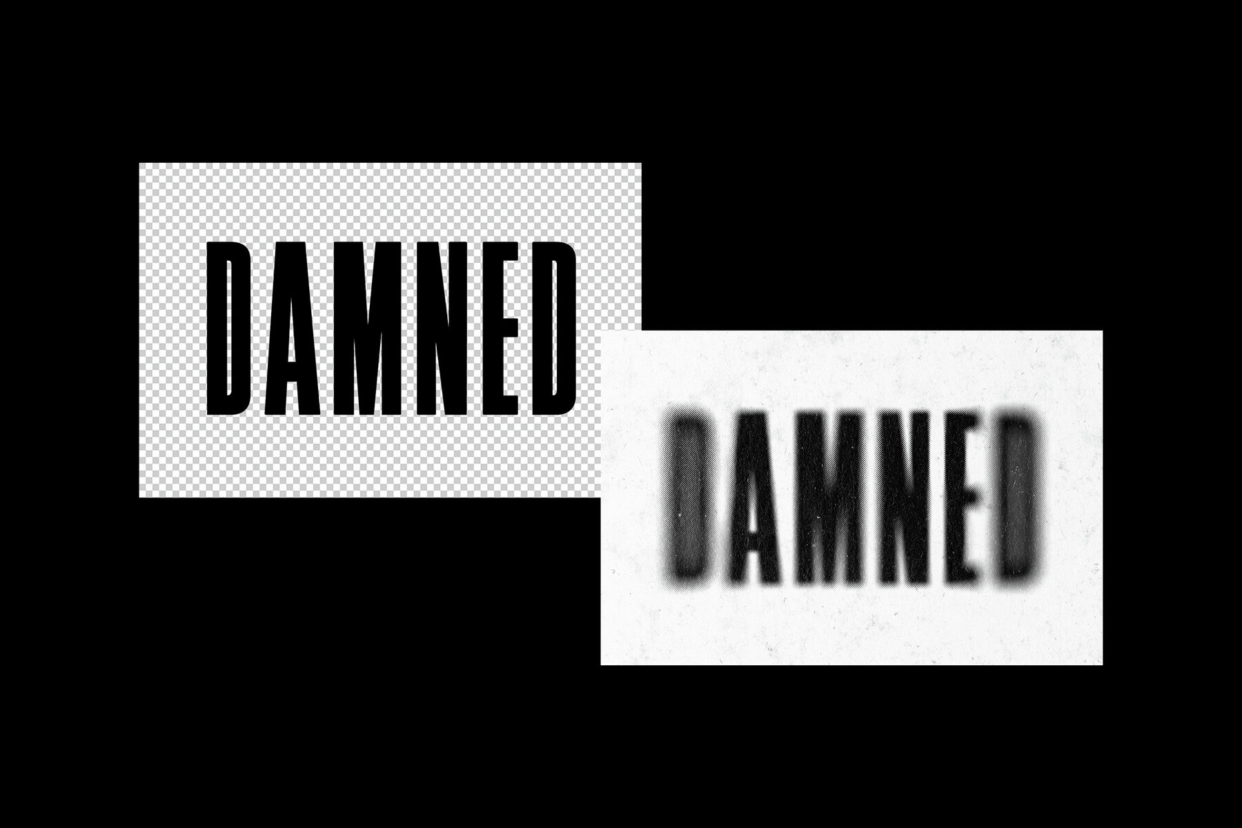 Dust Blurred Halftone Text Effect 7