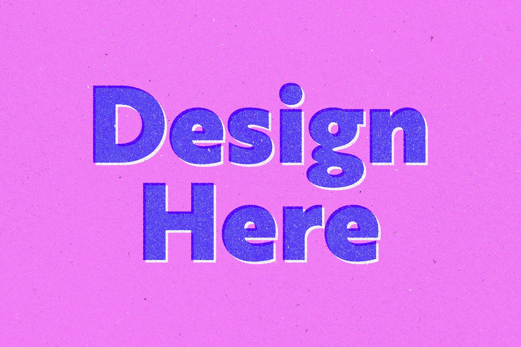 Risoprint Grunge Text   Logo Effect 5