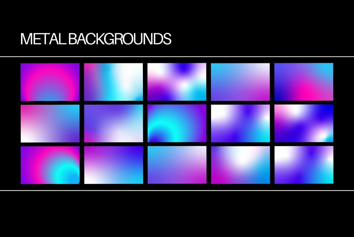 Abstract Holographic and Colorful  Gradient Backgrounds 5