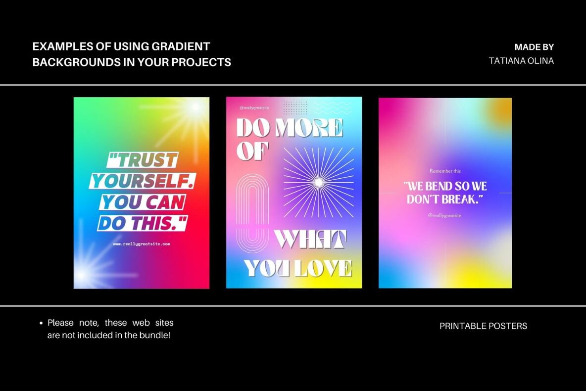 Abstract Holographic and Colorful  Gradient Backgrounds 10