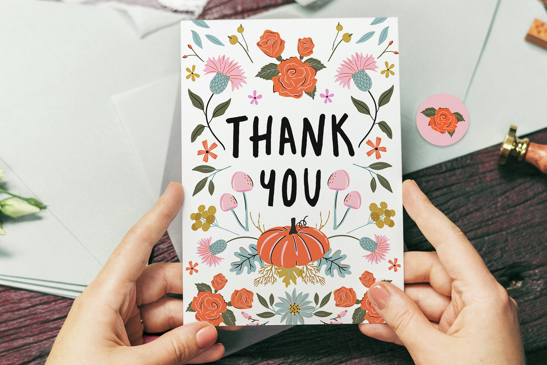 Just Blooms Autumn Poster and Pattern Collection 12