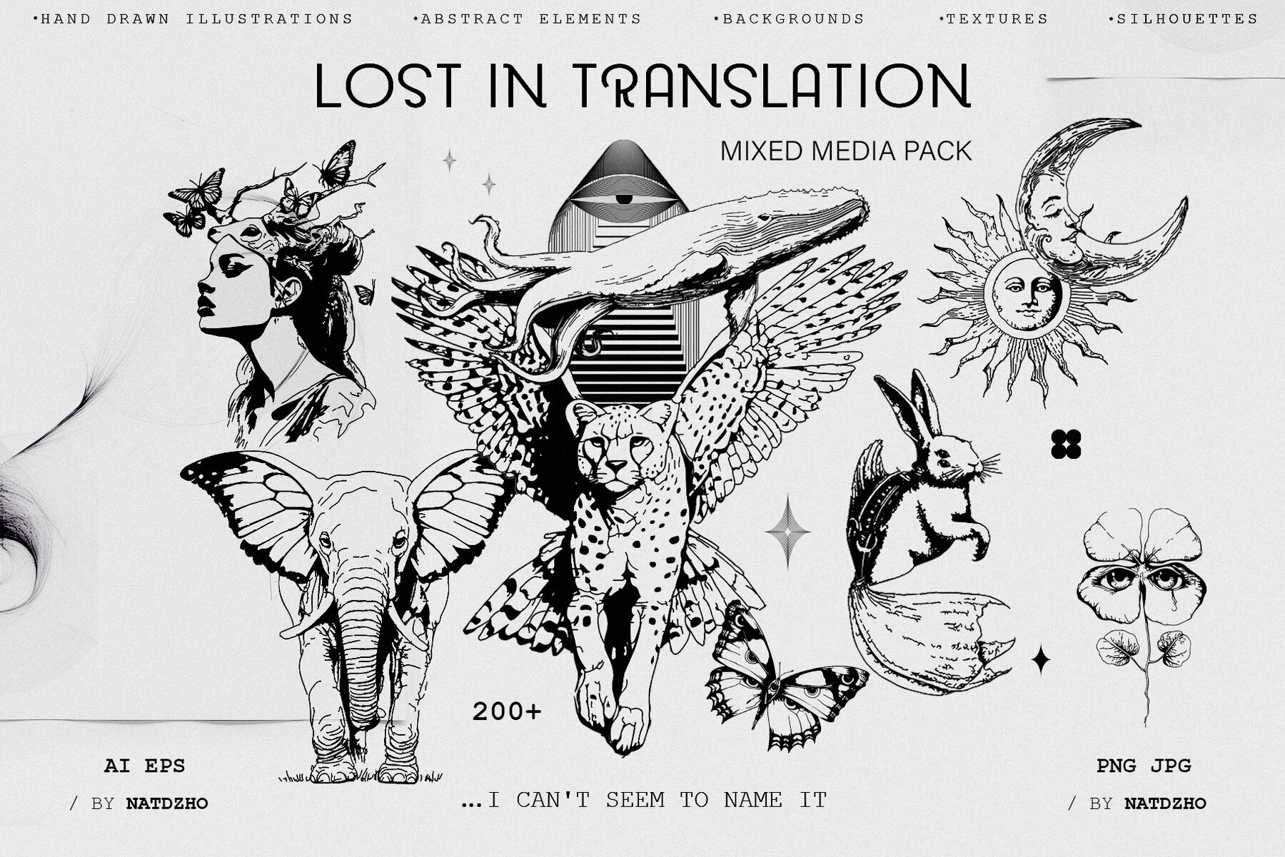 Lost in translation Mixed Media set 1