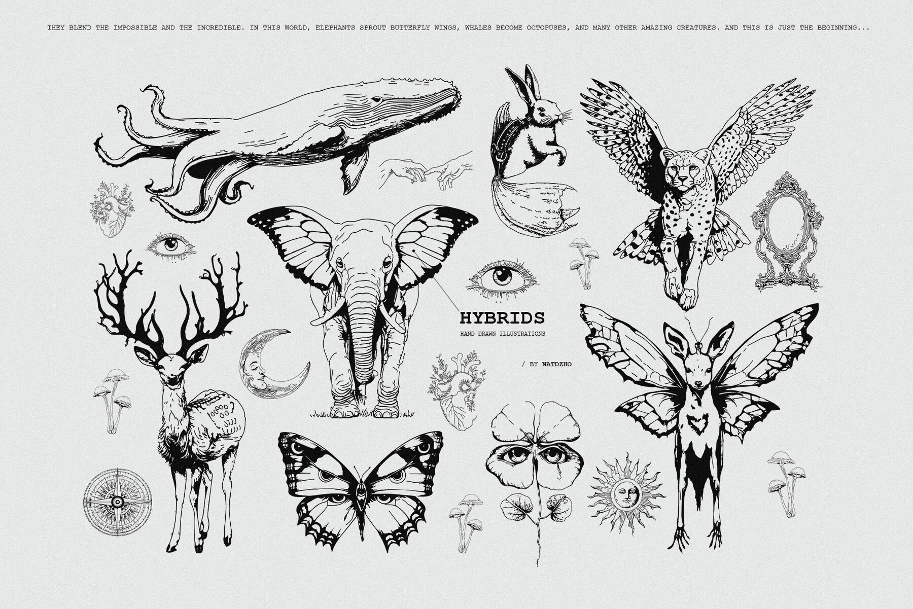 Lost in translation Mixed Media set 5