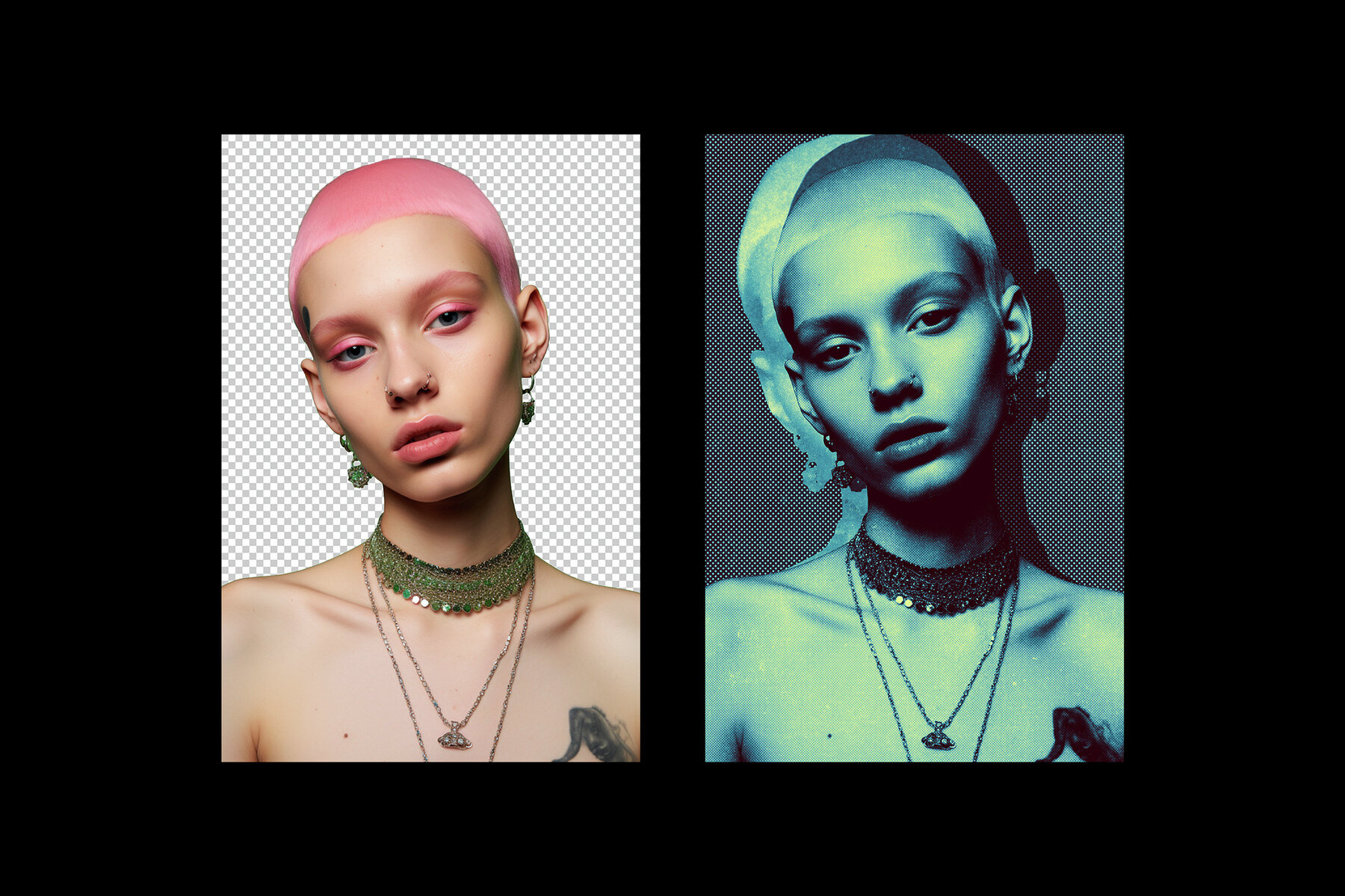 Halftone Printing Photo Effect 5