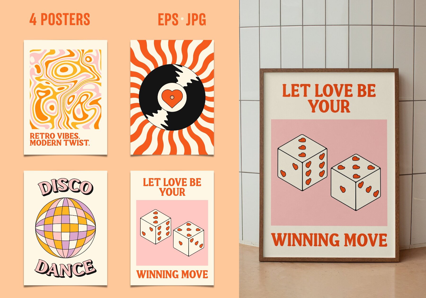 114 Vibrant Retro Graphic Collection 11