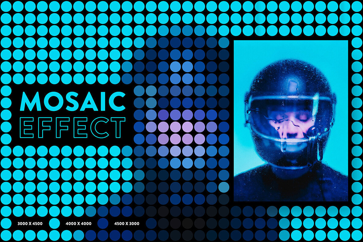 Mosaic Photoshop Effect 1