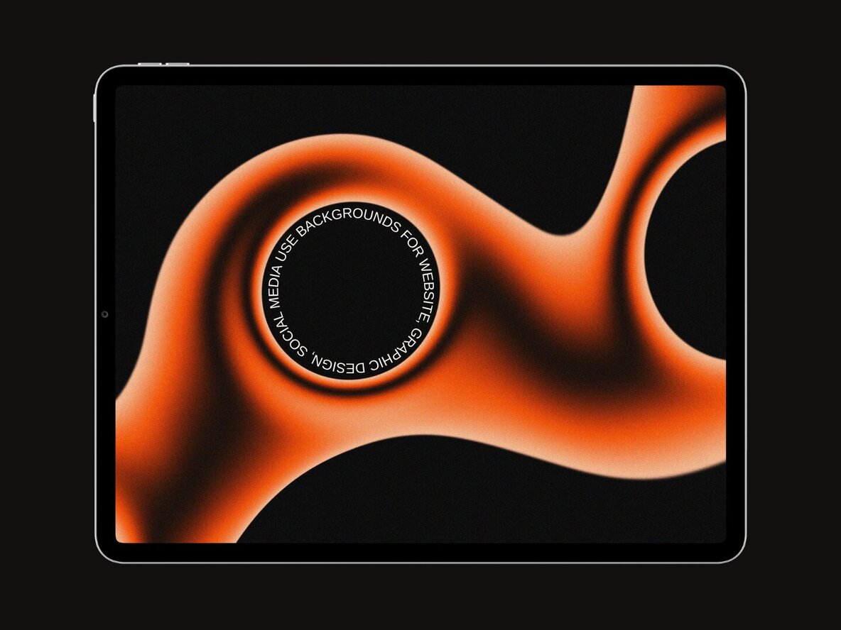 Liquid Grainy Gradient Shapes Backgrounds 7