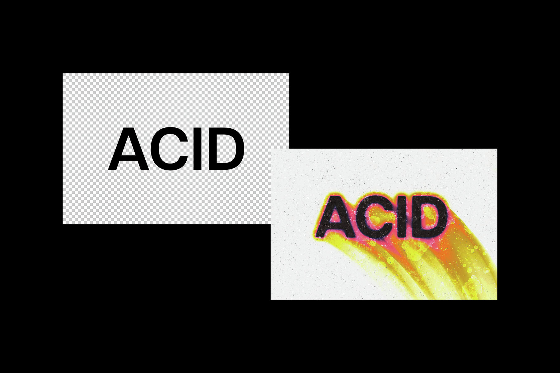 Acid Rushing Melting Text Effect 6