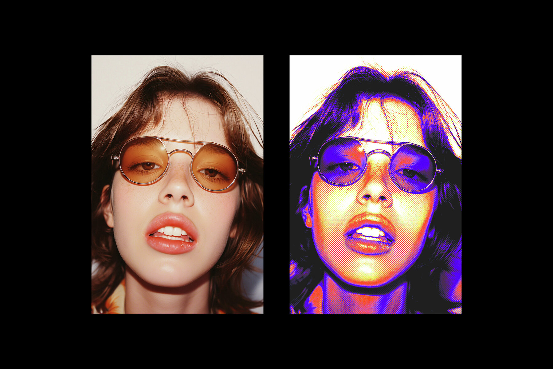 Thermal Halftone Photo Effect 5