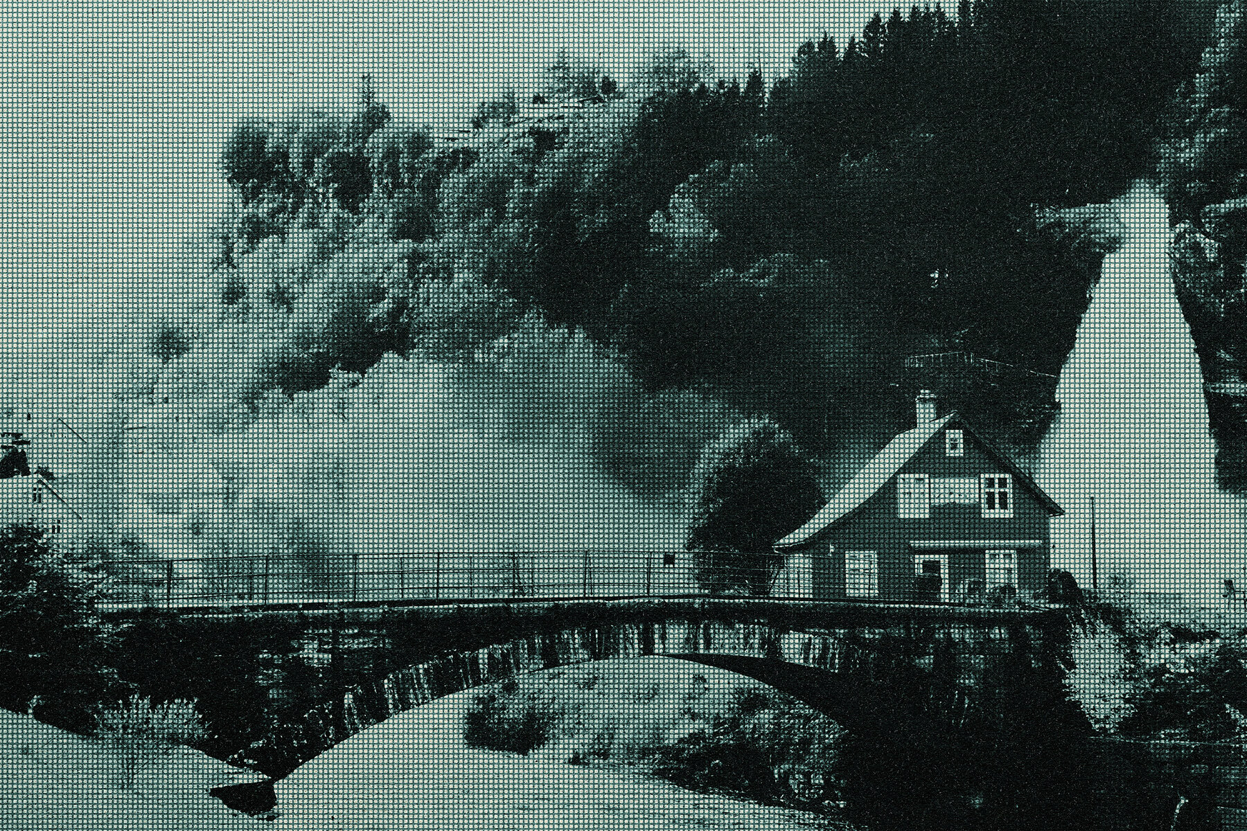 Old Vintage Halftone Photo Effect 7