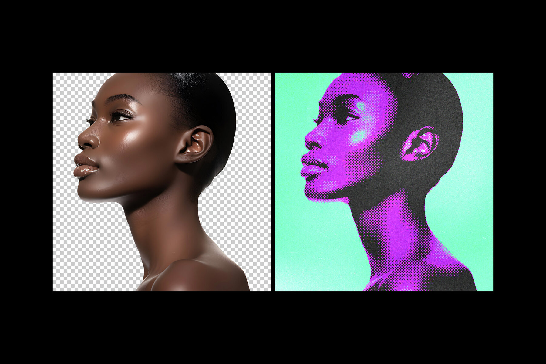 Halftone Poster Photo Effect 2