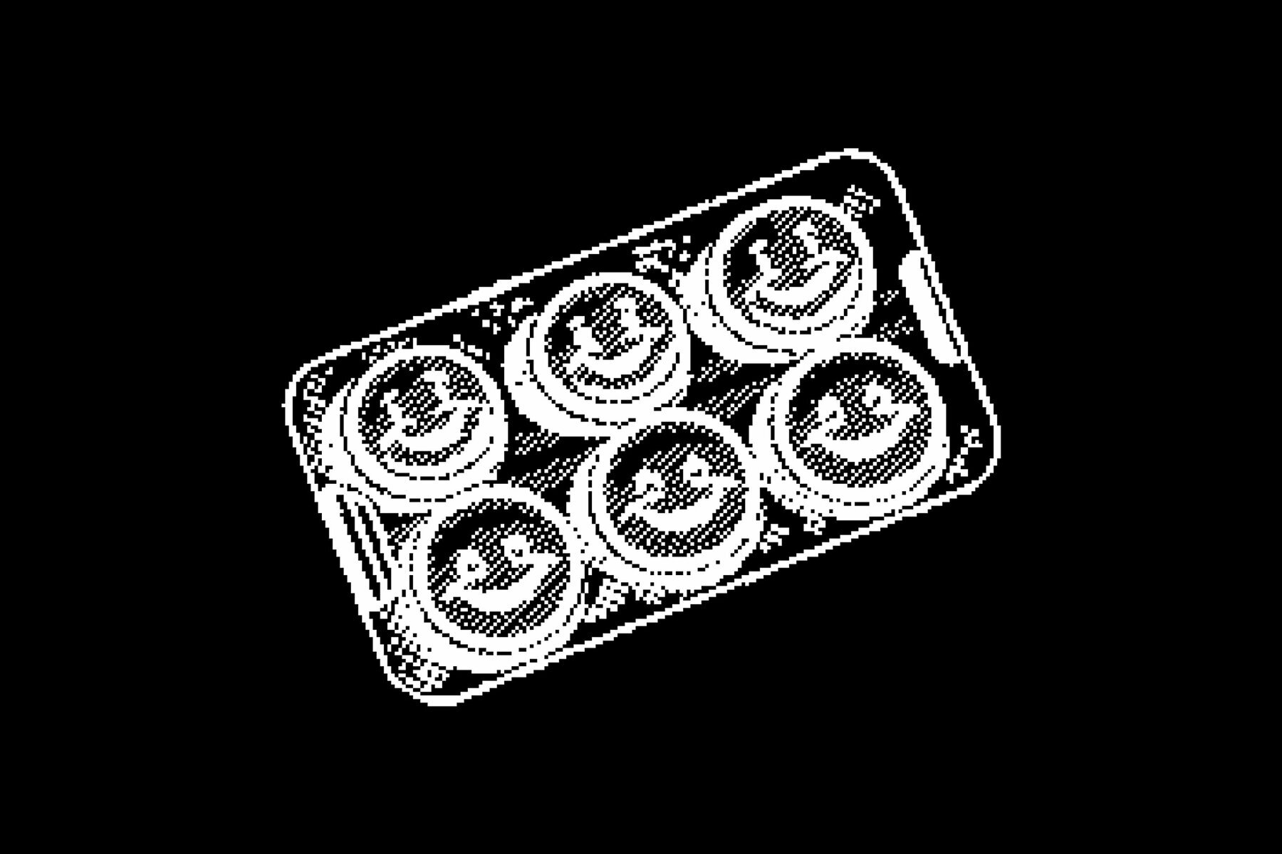 Science   Medical Dithering Bitmap Shapes 3