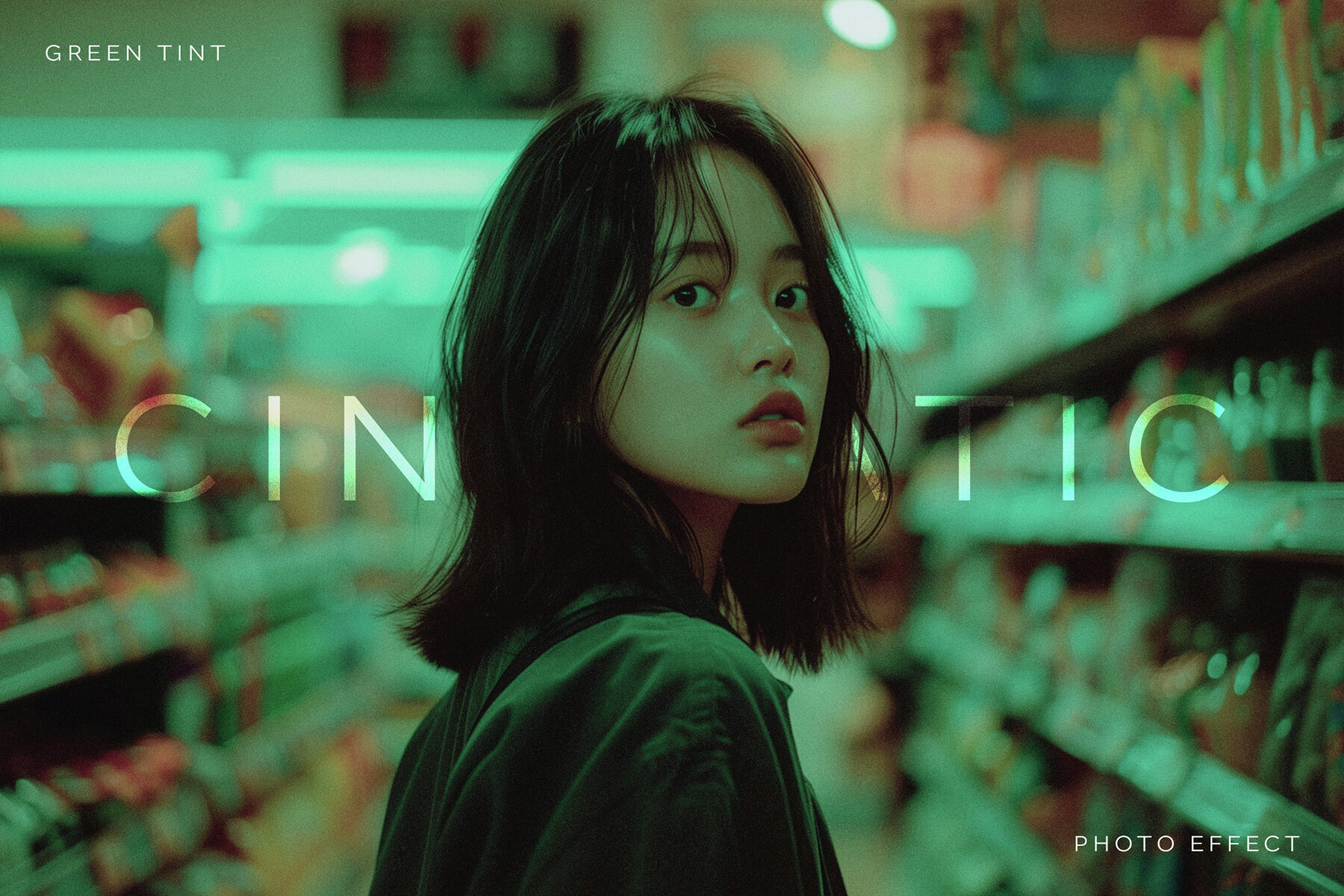 Cinematic Green Tint Photo Effect 1