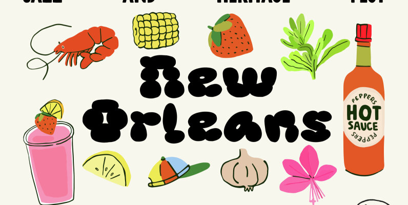 New Orleans Jazz and Heritage Fest Illustrations