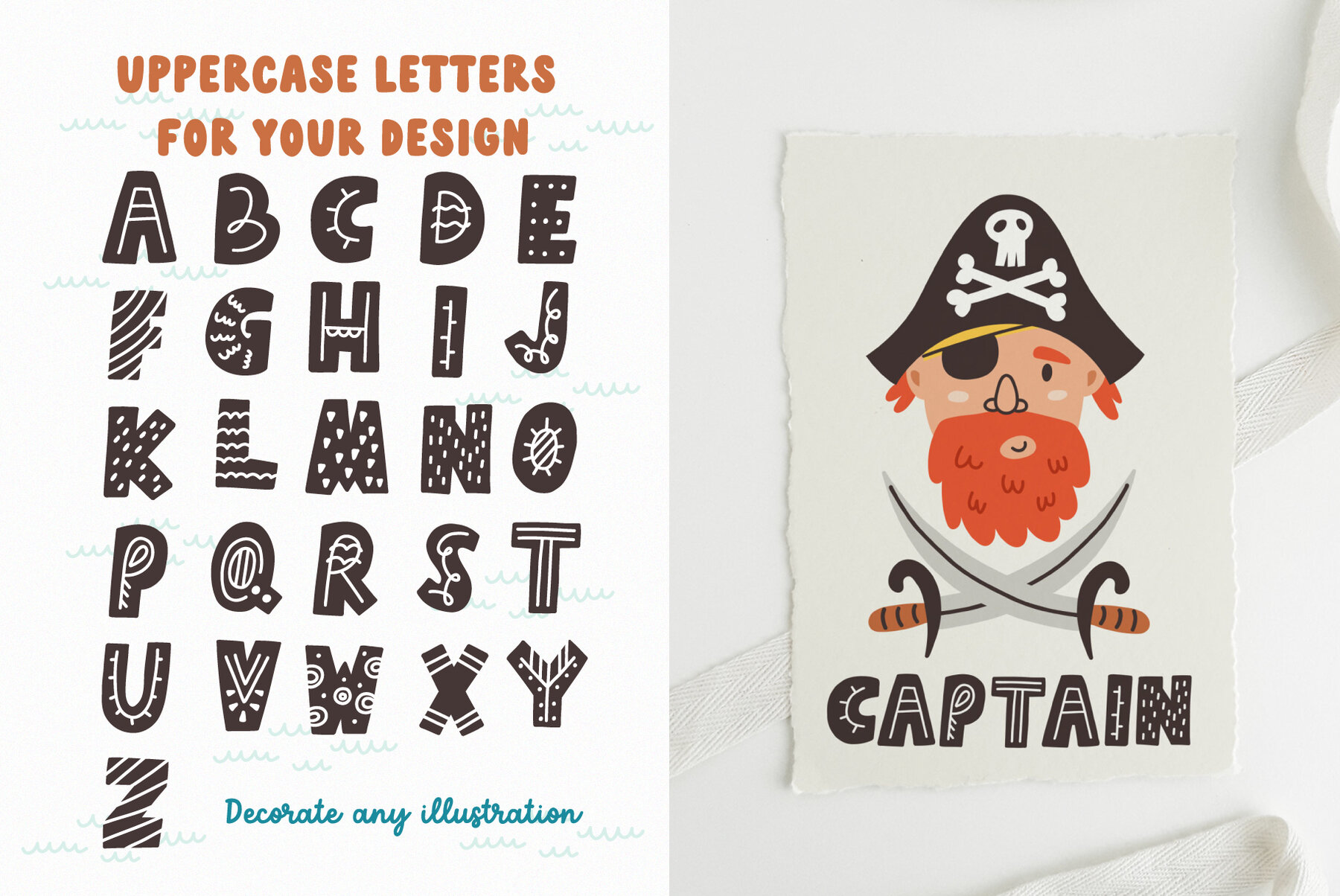 Pirates Ahoy Clipart and Treasure Map 8