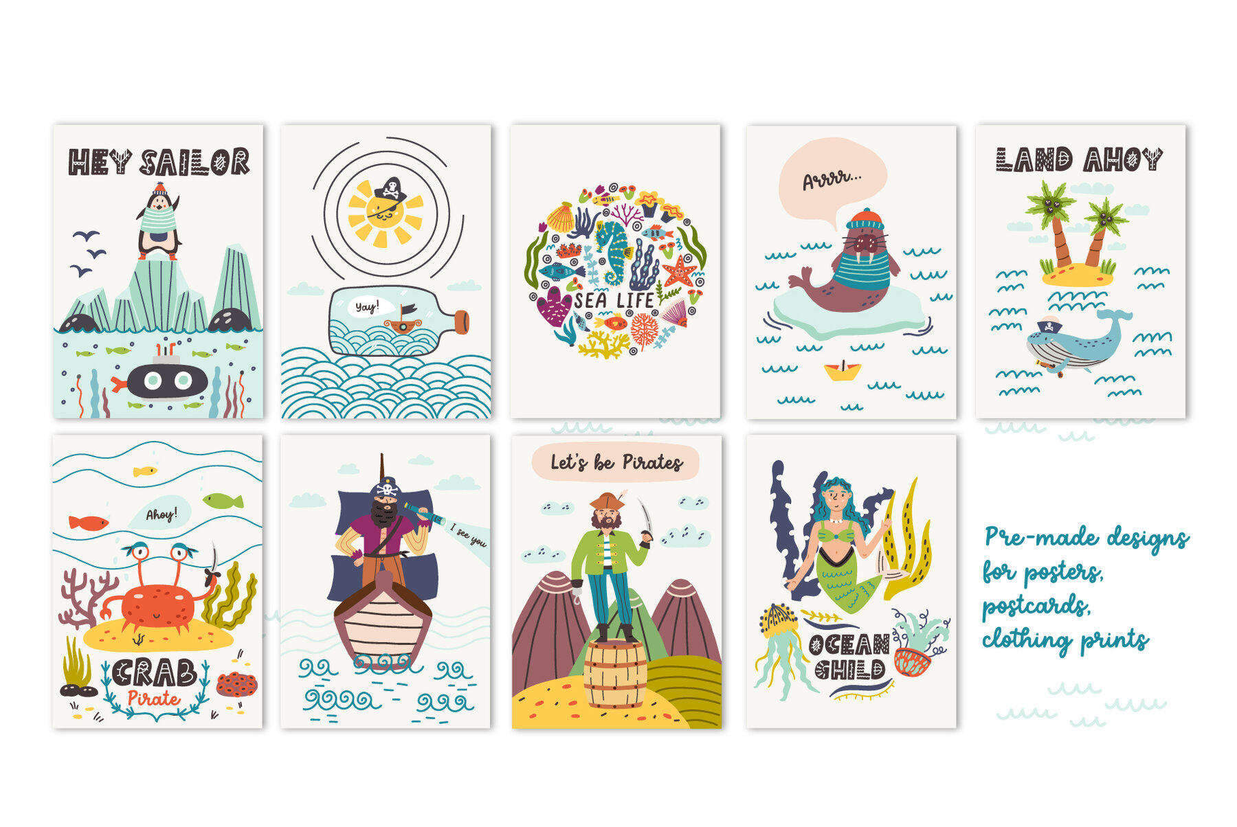 Pirates Ahoy Clipart and Treasure Map 11