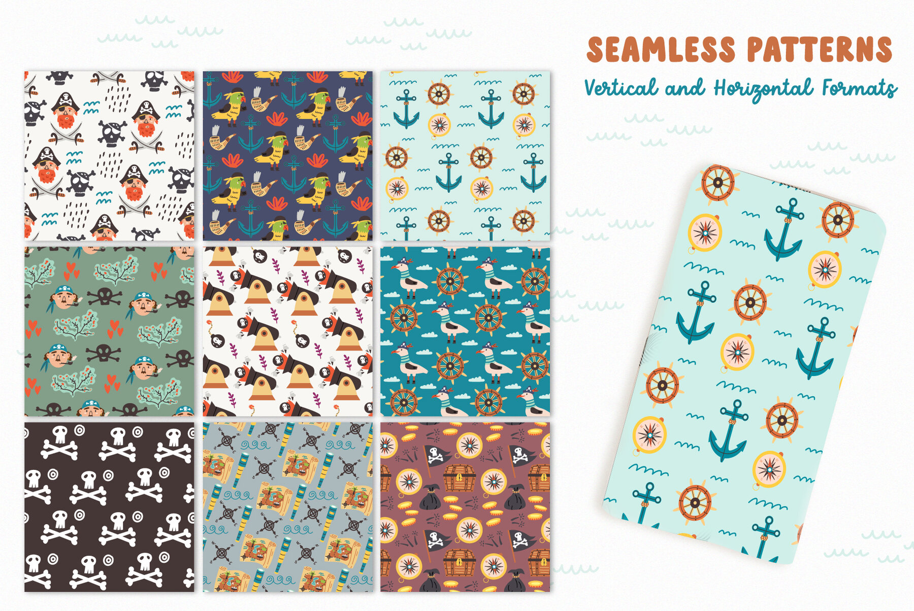 Pirates Ahoy Clipart and Treasure Map 13